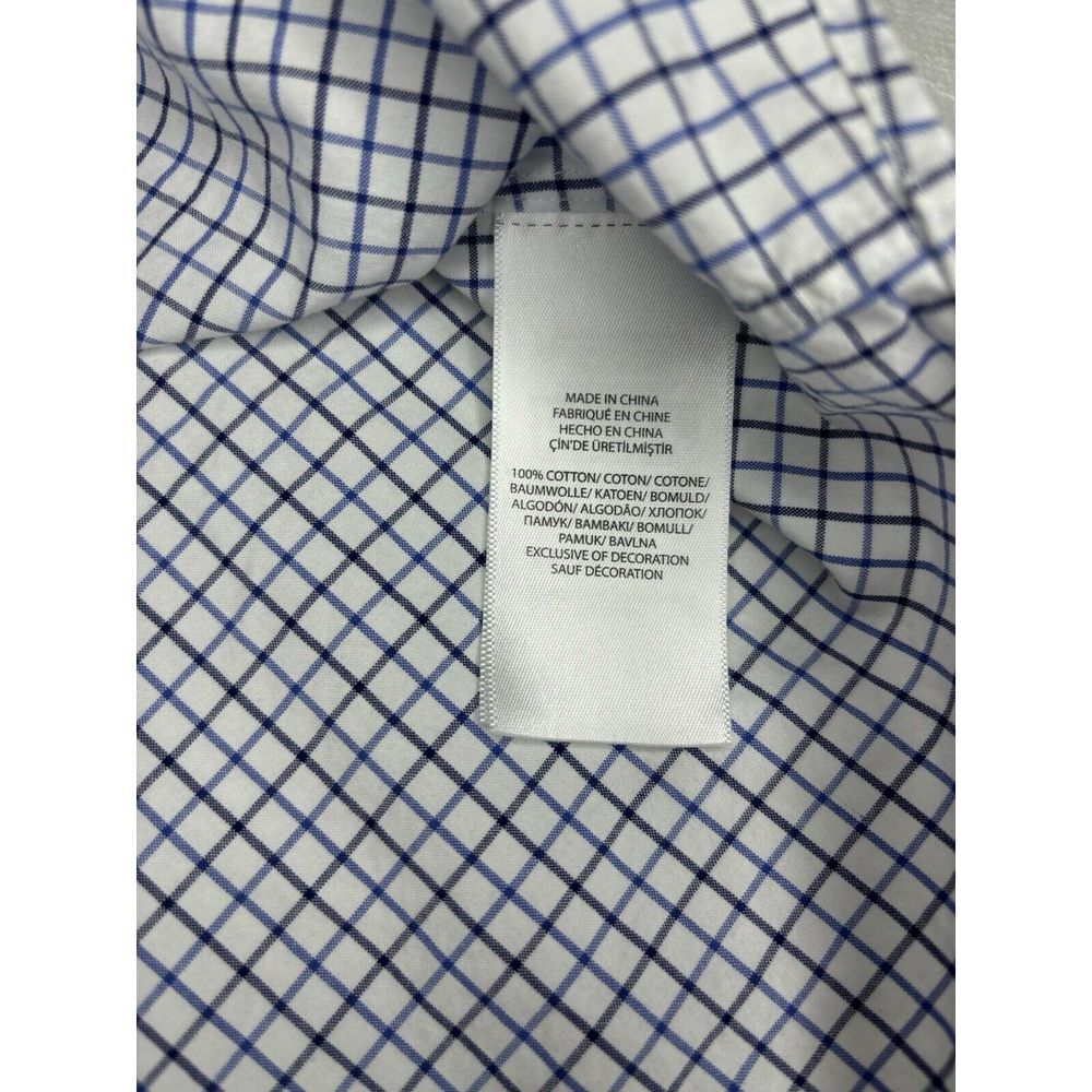 Ralph Lauren‎ Men's XL Blue & White Oxford Check Long Sleeve Button Down Shirt - Picture 6 of 8